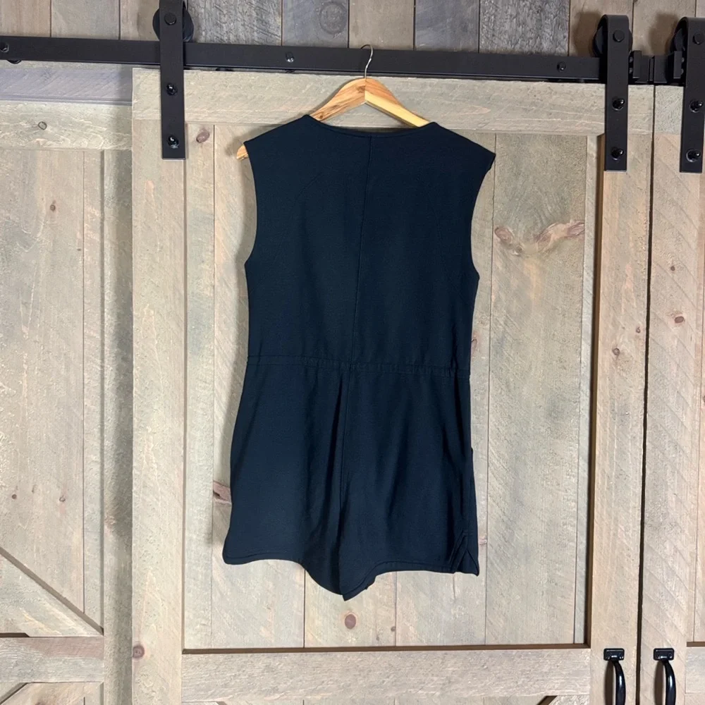 Lululemon Athletica French Terry v-neck romper Black Size 2 - Picture 11 of 15